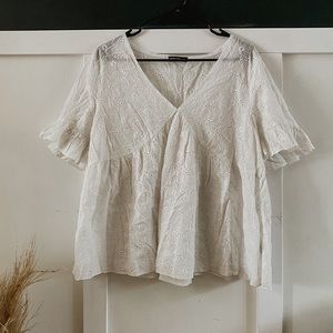 Lace Babydoll Top NWOT
